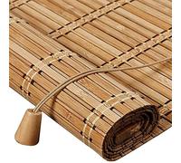 Store Bateau en Bambou Rideau en Bambou Store à Rouleau en Bois Protection Solaire Enrouleur à Traction latérale,Taux de Shading 50%,Pare-Vue Pare-Soleil Maison,Personnalisable (55 x 100 cm)