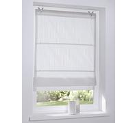 Store Bateau Verlock Blanc Rayure oeilets sans perçage tamisant 80 x 140 cm (L x H)