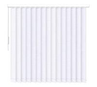 Store Californien tamisant L 200 x H 240 cm - Lames Verticales 127 mm - Chaînette - Fixation Plafond - (Blanc)