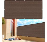 Store de balcon - Protection de balcon - Écran de protection - Filet en PEHD 220 g/m² - 55 x 900 cm - Marron