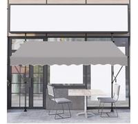 Store de balcon rétractable - NAIZY - 250 x 120 cm - Manivelle - Sans perçage - Protection UV