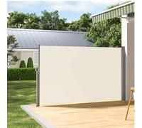 Store De Clôture, Auvent Latéral Rétractable for Terrasse, Beige,Gris Foncé | Auvent latéral réglable, rétraction en douceur, étanche, cadre métallique, for jardin, terrasse(Beige,1.8x3m/6x10ft)