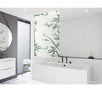 STORE DE DOUCHE PERSONNALISÉ DE BASE 16 MOTIFS LONGUEUR ET LARGEUR DU RIDEAU DE DOUCHE À VOLONTÉ (Bambou, jusqu'à 180 cm de largeur et jusqu'à 190 cm de longueur)