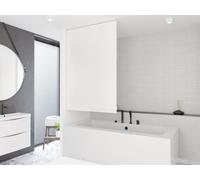 STORE DE DOUCHE PERSONNALISÉ DE BASE 16 MOTIFS ! LONGUEUR ET LARGEUR DU RIDEAU DE DOUCHE À VOLONTÉ ! (Blanc, jusqu'à 100 cm de largeur et jusqu'à 400 cm de longueur)