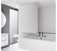 STORE DE DOUCHE PERSONNALISÉ DE BASE 16 MOTIFS ! LONGUEUR ET LARGEUR DU RIDEAU DE DOUCHE À VOLONTÉ ! (Gris clair, jusqu'à 180 cm de largeur et jusqu'à 240 cm de longueur)