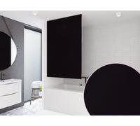 STORE DE DOUCHE PERSONNALISÉ DE BASE 16 MOTIFS ! LONGUEUR ET LARGEUR DU RIDEAU DE DOUCHE À VOLONTÉ ! (Noir, jusqu'à 100 cm de largeur et jusqu'à 400 cm de longueur)