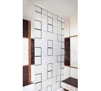 Store de douche semi-cassette sur mesure modèle Quadro blanc gris noir