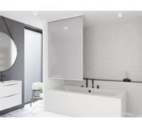 Store de douche semi-cassette sur mesure Modèle UNI Gris clair