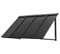 Store de fenêtre, en toile, dimensions : 112,5 cm x 61 cm x 61 cm, compatible avec les portes et les fenêtres, structure en acier triangulaire, protection contre le soleil et la pluie