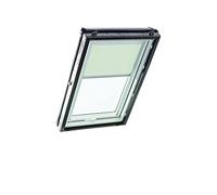Store d'obscurcissement Roto ZRV Originale - Occultation Presque Totale - Rail de Guidage Argent - pour la Série Designo R4/R7 et Classic 43/73 - Taille 065/118 | 06/11 - Couleur du Tissu Beige Clair