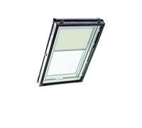 Store d'obscurcissement Roto ZRV Originale - Occultation Presque Totale - Rail de Guidage Argent - pour la Série Designo R4/R7 et Classic 43/73 - Taille 114/140 | 11/14 - Couleur du Tissu Beige