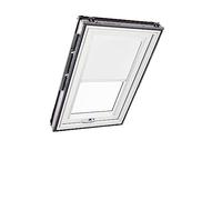 Store d'obscurcissement Roto ZRV Originale - Occultation Presque Totale - Rail de Guidage Blanc - pour la Série Designo R6/R8, i8 et Classic 64/84 - Taille 094/078 | 09/07 - Couleur du Tissu Blanc