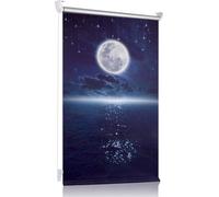 Store d'obscurcissement sans percer & avec percer Thermorollo klemmfix Lune et étoiles Fluorescent 75x120cm,stores pour fenêtres et portes