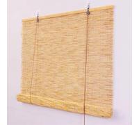 Store en Bambou de Séparation,Rideaux en Roseau Romains Respirants,Rideaux Occultants Anti-UV Ascenseur,Rideau de Paille Naturel,Volets Roulants en Bambou,pour Jardin/Balcon (W100xH220cm/W39"xH87")