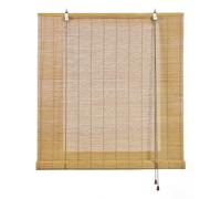 Store Enroulable en Bambou Naturel Premium au Style Rustique, Protection Solaire et Assombrissement, Résistant à l’Eau, Store en Bambou pour Portes et Fenêtres, STORESBASIC Couleur Naturelle 150x175