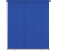 Store enroulable extérieur, dimensions 205 cm (largeur) x 230 cm (hauteur), couleur bleu, matériau : HDPE