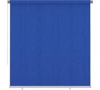 Store enroulable extérieur, dimensions 225 cm (largeur) x 230 cm (hauteur), couleur bleu, matériau : HDPE