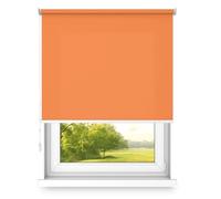 Store Enrouleur à Suspendre - Fixation au Mur ou au Plafond - Grande Taille - Fi32 - Support en Acier - Semi occultant - Orange juteux - 1800 x 2400 mm