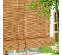 Store Enrouleur Bambou Exterieur 50cm 60cm 80cm 90cm 100cm 120cm 140cm,Store À Rouleau Filtrage De La Lumière,Rideaux D'intimité,Store en Bambou Interieur,Pare-soleil,Volets,W×H-50x180cm/20x71in