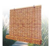 Store Enrouleur Bambou Naturel pour Terrasse, Patio et Véranda, Brise Vue Bambou pour Balcon et Pergola, Store Extérieur en Roseau pour Jardin et Fenêtre(W50 x H140 cm)