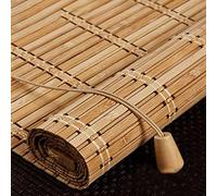 Store Enrouleur Bambou Naturel,Store Occultant en Bambou Exterieur,Stores À Rouleaux Romains,75% Protection Solaire Intimité Écran,Respirant/écologique/Naturel,Personnalisable (150x120cm(59x47in)