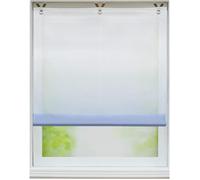 Store enrouleur bateau - HONGYA - Dégradé bleu - 80 x 130 cm - Voile - Intérieur sans perçage