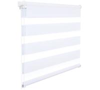 Store Enrouleur Double - WOLTU - Installation rapide sans perçage - 110x150cm - Blanc