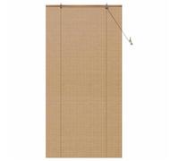 Store enrouleur en bambou - vidaXL - 120x220 cm - Marron - Protection UV - Filtrage de la lumière - Cordon de tirage