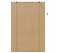 Store enrouleur en bambou - vidaXL - 140x220 cm - Marron - Protection UV - Filtrage de la lumière - Cordon de tirage