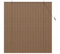 Store enrouleur en bambou - vidaXL - 150x160 cm - Marron - Protection UV - Système à cordon - Installation facile
