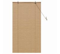 Store enrouleur en bambou - vidaXL - 80x160 cm - Marron - Protection UV - Filtrage de la lumière - Cordon de tirage