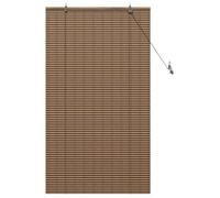 vidaXL Store enrouleur en bambou 80 x 160 cm – Protection UV, système à cordon – Marron