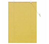 vidaXL Store enrouleur Bambou Jaune 120 x 160 cm – Résistant aux UV, facile à installer