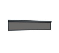 Store enrouleur extérieur 3m, Basic, Gris foncé, 3000 x 600 mm, coffre carré 90° anthracite, configurable individuellement
