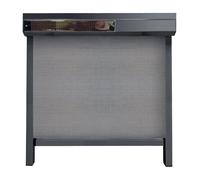 Store enrouleur extérieur, rectangulaire 90°, gris anthracite, 600 x 600 mm, Toile gris foncé, Motorisation solaire, configurer sur mesure