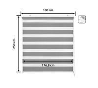 Store enrouleur gris 180 x 250 cm