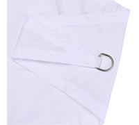 Store enrouleur imperméable - Protection UV à 98 % - Pour jardin, terrasse, fête - 6 x 6 x 6 m - Blanc (corde incluse)