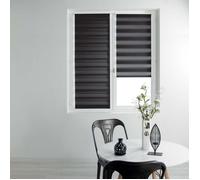 Douceur d'Intérieur, Store Enrouleur Jour et Nuit (45 x 180 cm) Daynight Noir, Polyester