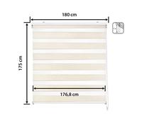 Store enrouleur jour et nuit - Easydeco - Lin - 180 x 175 cm