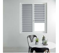 Store Enrouleur Jour Nuit ""Daynight"" 90x180cm Gris