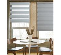 Store Enrouleur Jour/Nuit ""Teintes de Gris"" - Gris clair - 37 x 190 cm