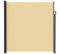 Store enrouleur latéral - Protection contre le soleil et le vent - 600 x 200 cm - PVC - Résistant aux UV et imperméable - Structure en acier - Idéal pour le jardin, la terrasse ou le balcon - Jaune