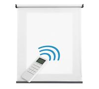 Store Enrouleur motorisé tamisant Haut de Gamme 120x250 cm Blanc | moteur et finitions en aluminium Qualité Maximale pour fenêtres. Largeur tissu 116,5cm Stores enrouleurs StoresDeco
