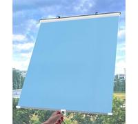 Store Enrouleur Occultant À Ventouse, Rideaux Occultants Sans Perçage, Store À Rouleau Pare-soleil Rétractables, Stores Enrouleurs Pour Fenêtres, Stores Thermiques Temporaires,blue-68x100cm/27*39in