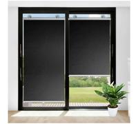 Store Enrouleur Occultant À Ventouse, Store À Rouleau Pare-Soleil sans Perçage, Store Temporaire 30/45/58/65/70cm, Store Enrouleur Thermique pour Fenêtres Portes,Black-40x60cm/16 * 24in
