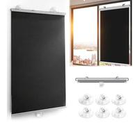 Store Enrouleur Occultant avec Ventouses sans Perçage, Rideau Thermique Portable Anti Éblouissement pour Fenêtre de Toit Velux, Caravane et Salle de Bain(35W x 60H cm (14" x 24"))
