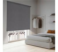 Store Enrouleur occultant pour fenêtres et Portes Rideau Opaque Isolant Thermique Blackout Installation Facile au Mur ou au Plafond STORESDECO Gris 120x180 cm Largeur Tissu 116,5 cm