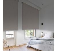 Store Enrouleur occultant Premium avec Finitions en Aluminium de Haute qualité Rideau Opaque Isolant Thermique Blackout pour fenêtre et Porte STORESDECO Lin 180x250 cm Largeur Tissu 176,5 cm