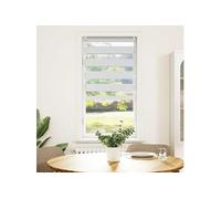 vidaXL Store Enrouleur Tamisant 40,9x100 cm Blanc Fenêtre Chambre à Coucher