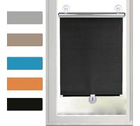 Store enrouleur temporaire rétractable à ventouse pour intérieur et extérieur, sans perçage, 40 x 125 cm